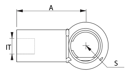 Technical drawing - Ball socket