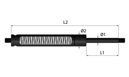 Technical drawing - M-strut