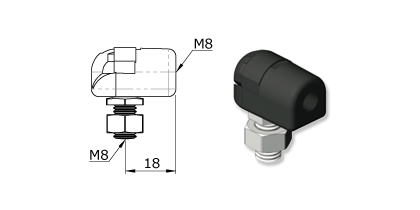 Technical drawing - Endfitting - Balljoint